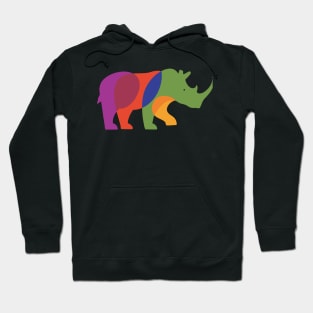 CVHS Multicolor rhino on back, CVHS logo on front Hoodie